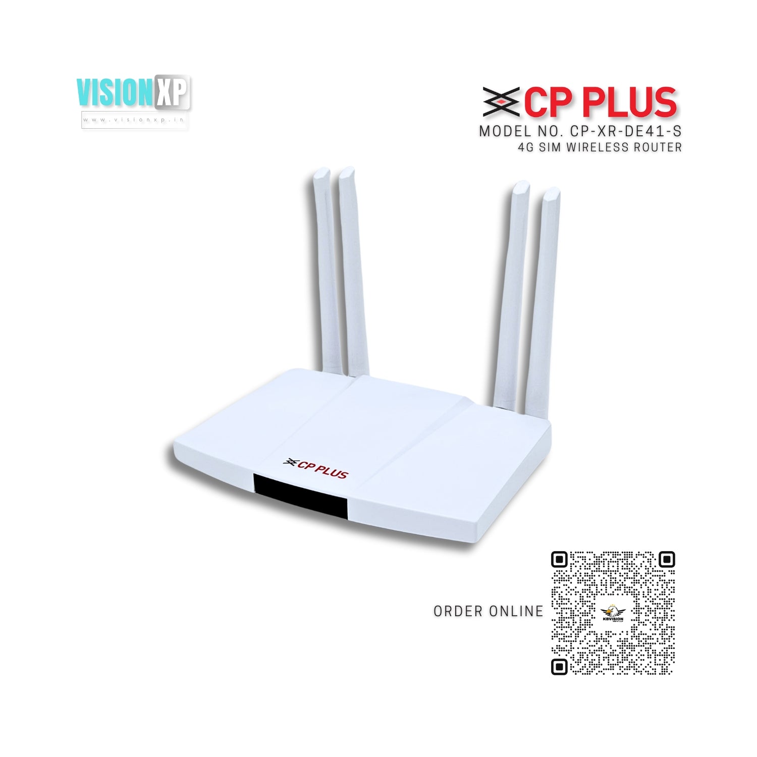 Cp Plus CP-XR-DE41-S 4G Wireless WiFi Router Cp Plus CP-XR-DE41-S 4G Wireless WiFi Router